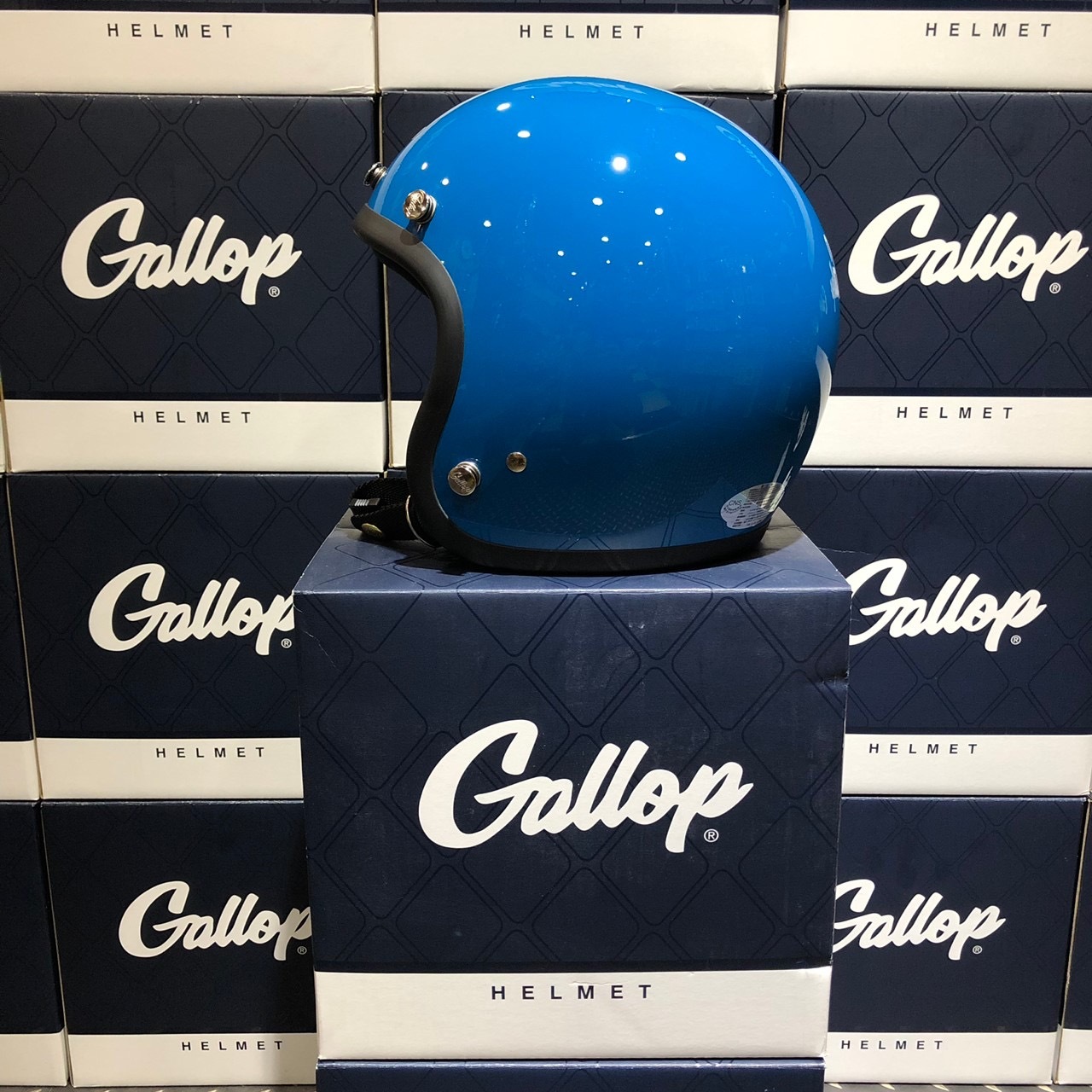 Gallop 復古帽 素色 深青綠 3/4罩 雙D扣