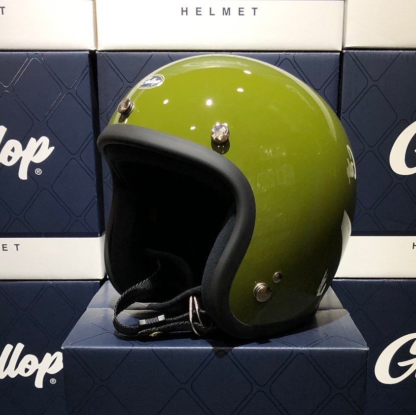 Gallop 復古帽 素色 墨田綠 3/4罩 雙D扣