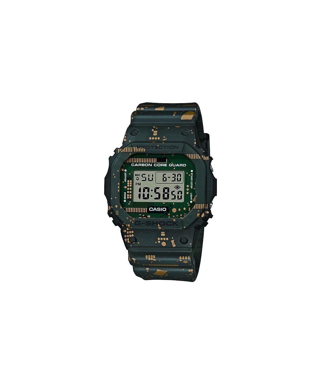G-SHOCK DWE-5600CC-3DR GN-CIRCUIT BOARD CAMO