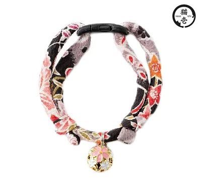 日本製造 貓壹 Necoichi - 手工和風安全項圈 15-27CM (款式隨機)