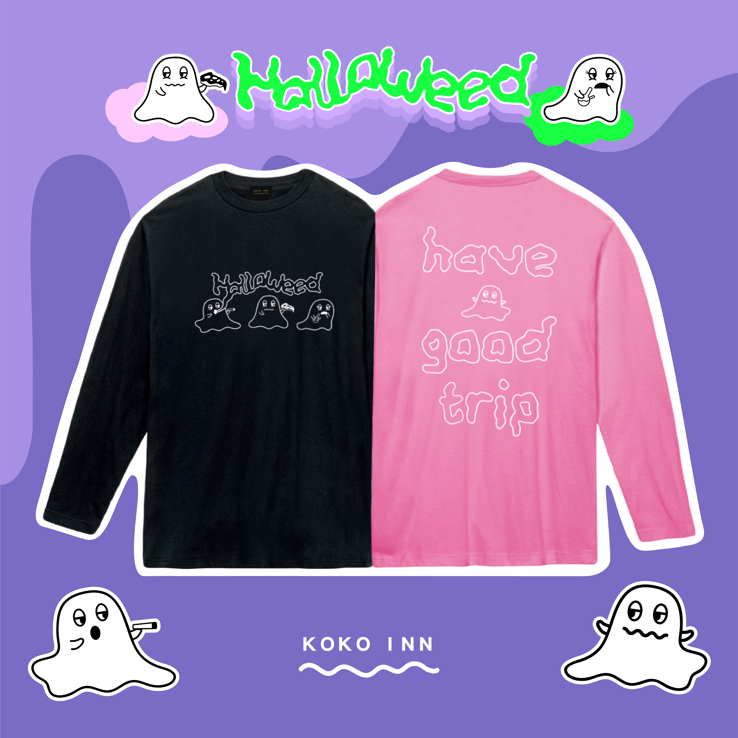 Halloweed 限定精靈長袖 T