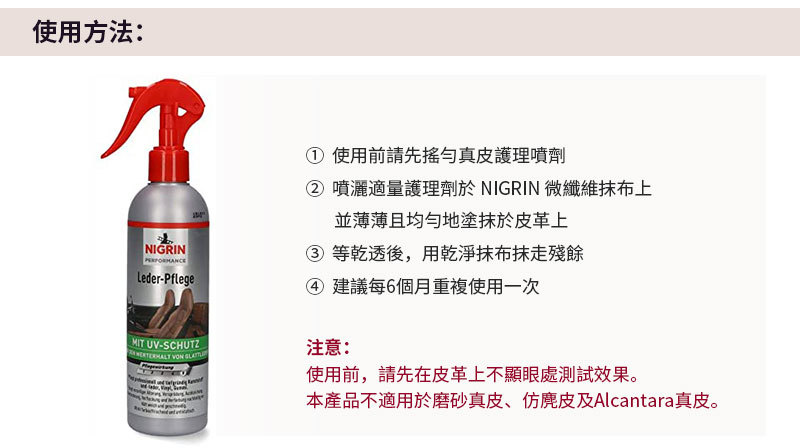 NIGRIN - Leather Care 真皮護理噴劑