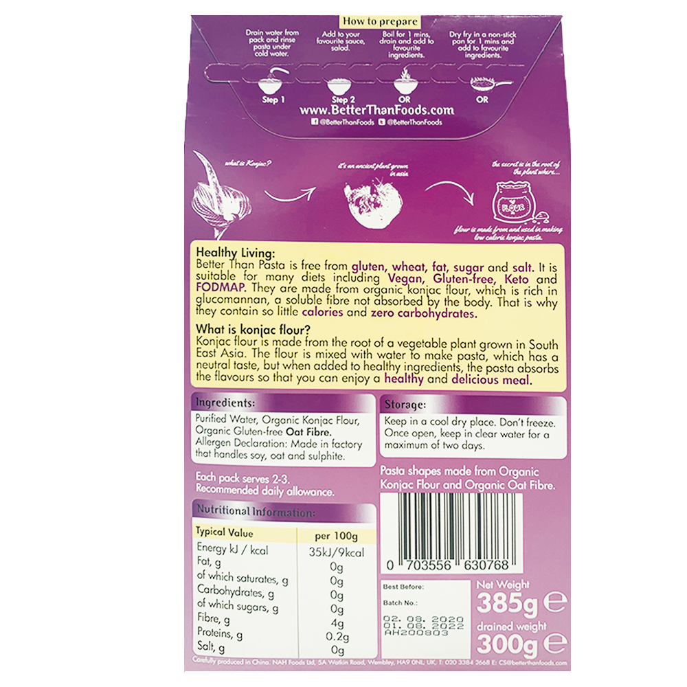 Better than foods - 有機纖體無麩質蒟蒻天使麵 (385g)(163603)