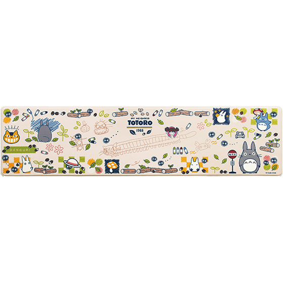 長腳踏墊 龍貓 畫圖 米色45x180公分