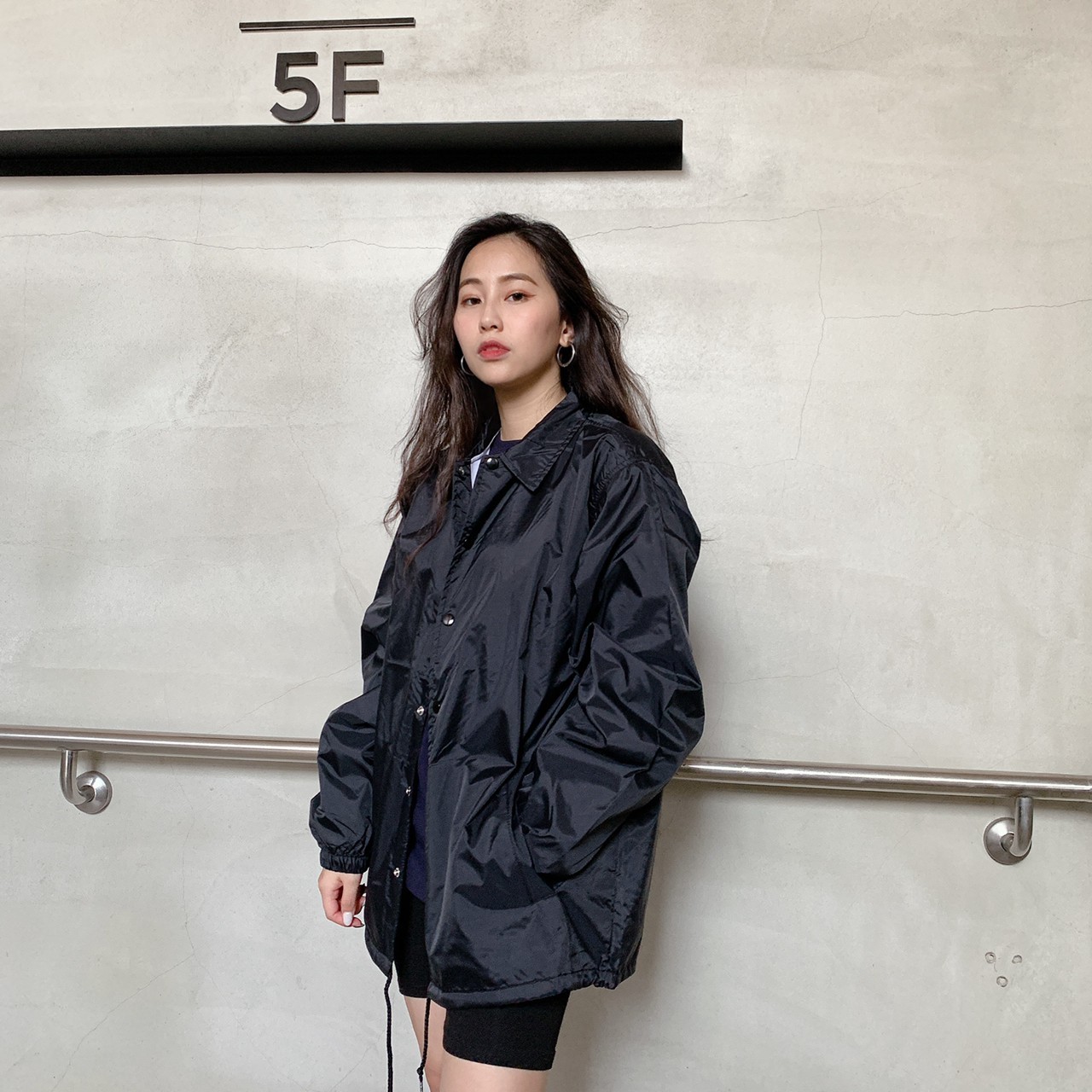 United Athle UA 尼龍教練外套 黑色(3705901-002)