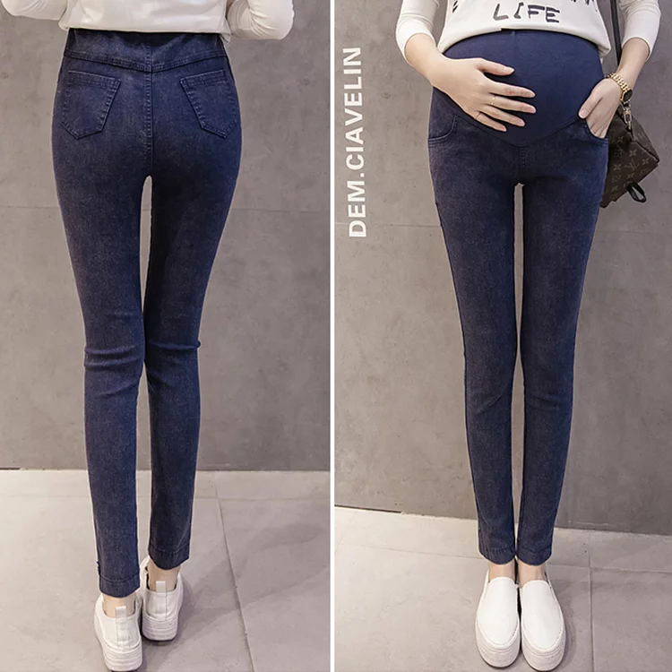 孕婦托腹牛仔褲