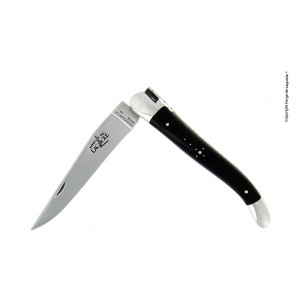 FORGE DE LAGUIOLE | 黑牛角握柄折刀 (黃銅或不鏽鋼)