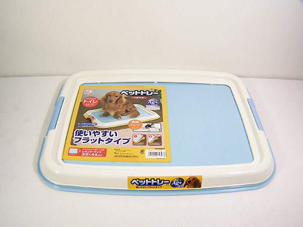 日本IRIS-平面狗便盆FT-495(粉/藍/茶)