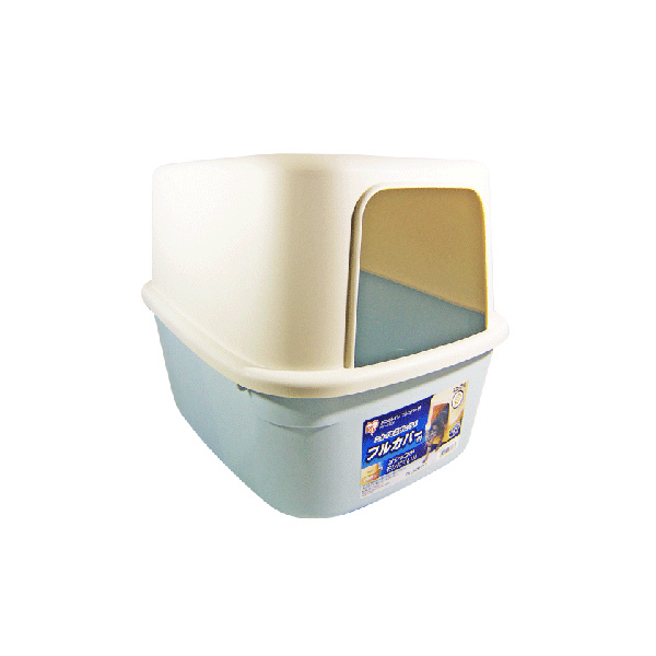 日本IRIS-方型屋貓便盆NE-480F(青/桃/茶)