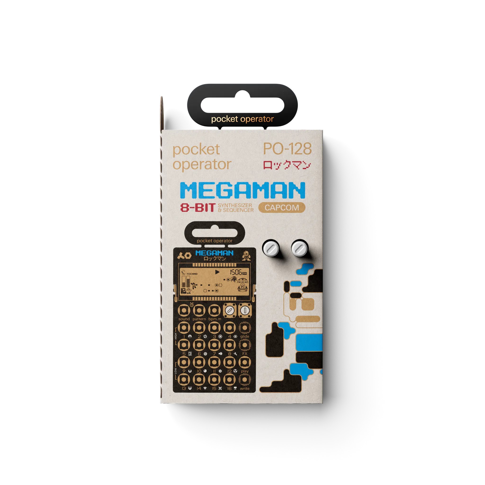 Mega Man 洛克人 PO-128 合成器 Teenage Engineering