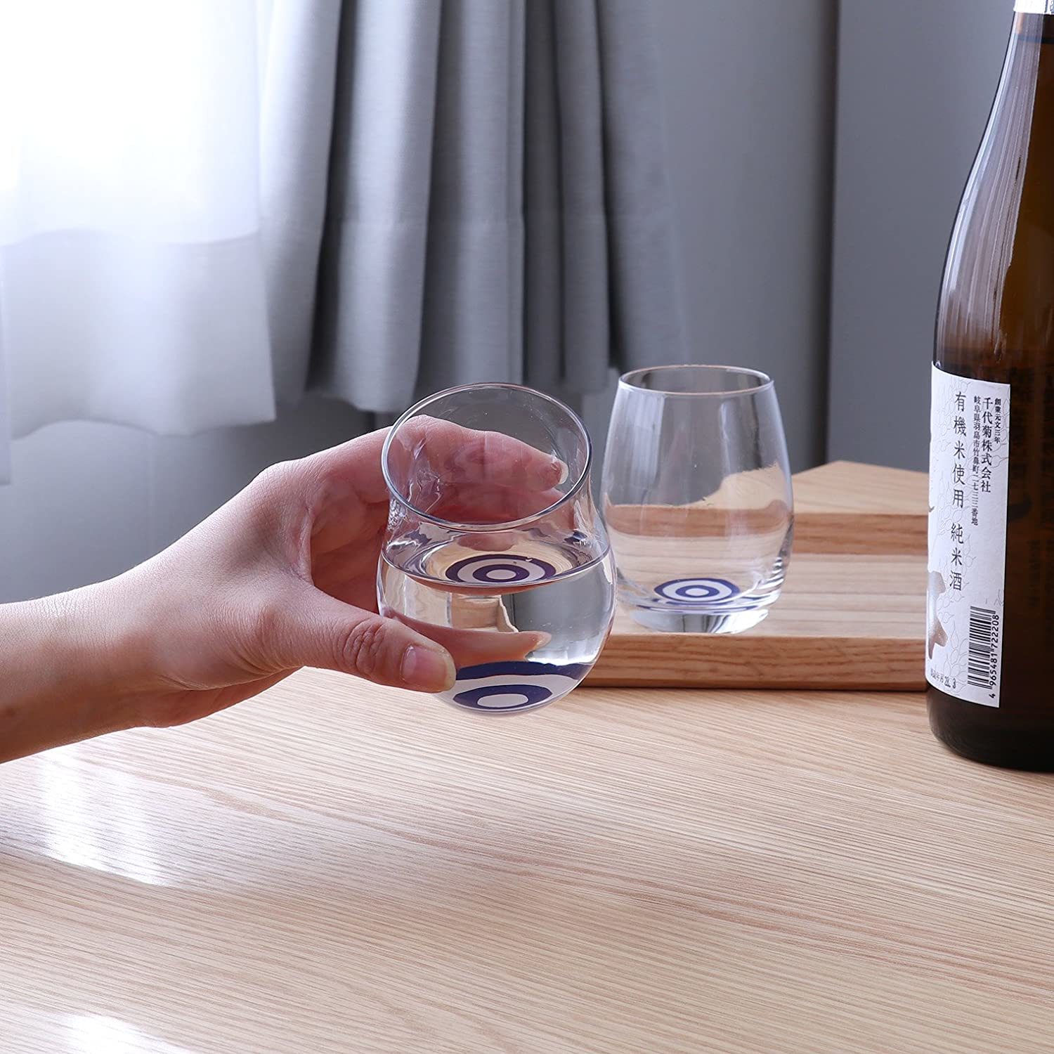 日本Aderia Glass石塚硝子蛇の目玻璃杯(葫蘆型) (日本製)