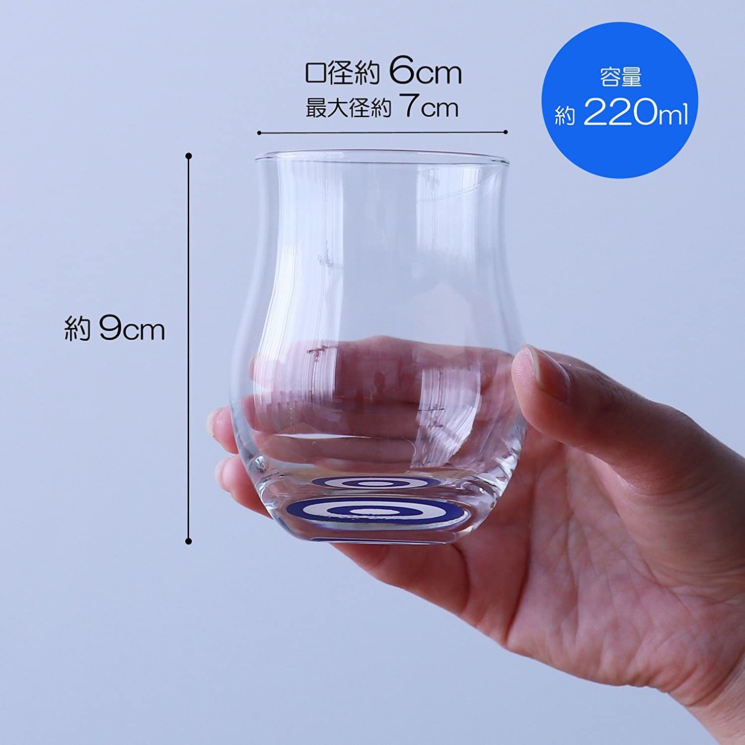 日本Aderia Glass石塚硝子蛇の目玻璃杯(葫蘆型) (日本製)