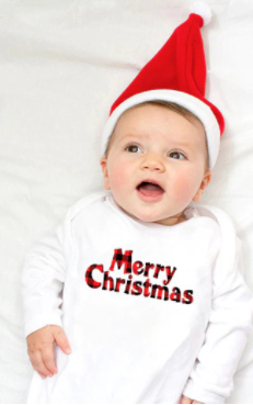 red plaid 1st bodysuit