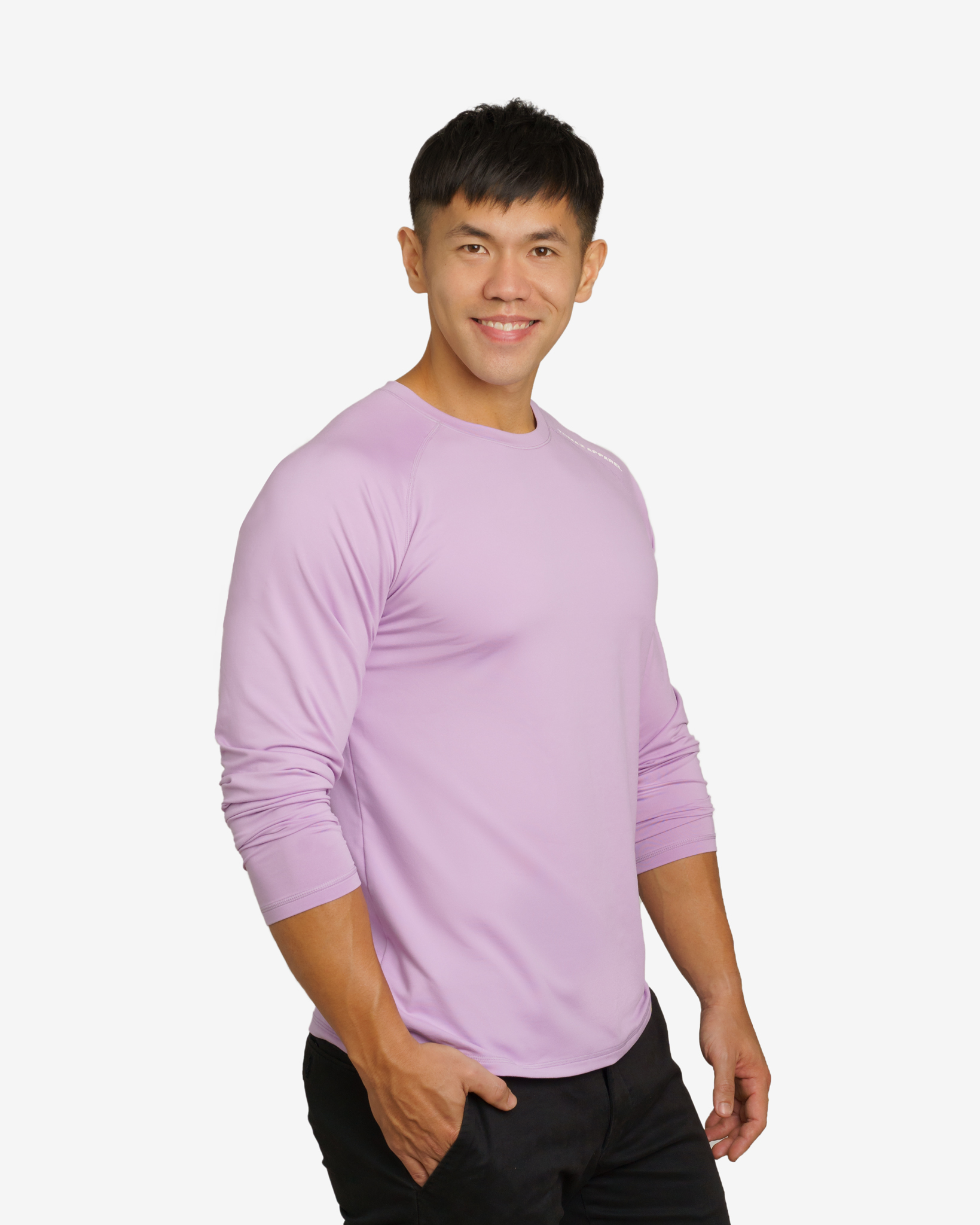 托瑪斯經典男長袖（淡紫色）