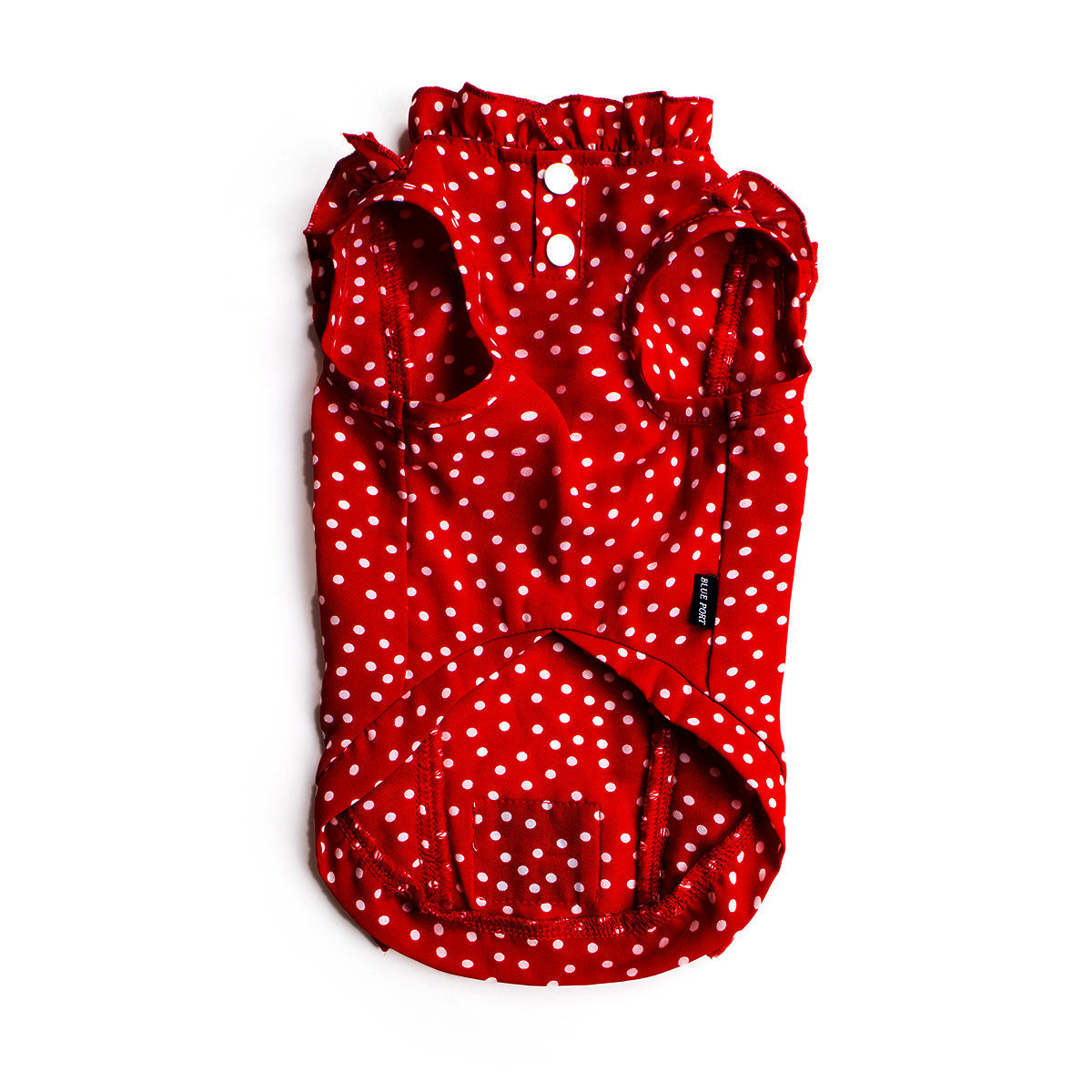 BLUE PORT【Keep Cool 25°C】恆溫防蚊貓咪衣服 (平行進口貨品) - 紅色，波點連身裙 (3 sizes)