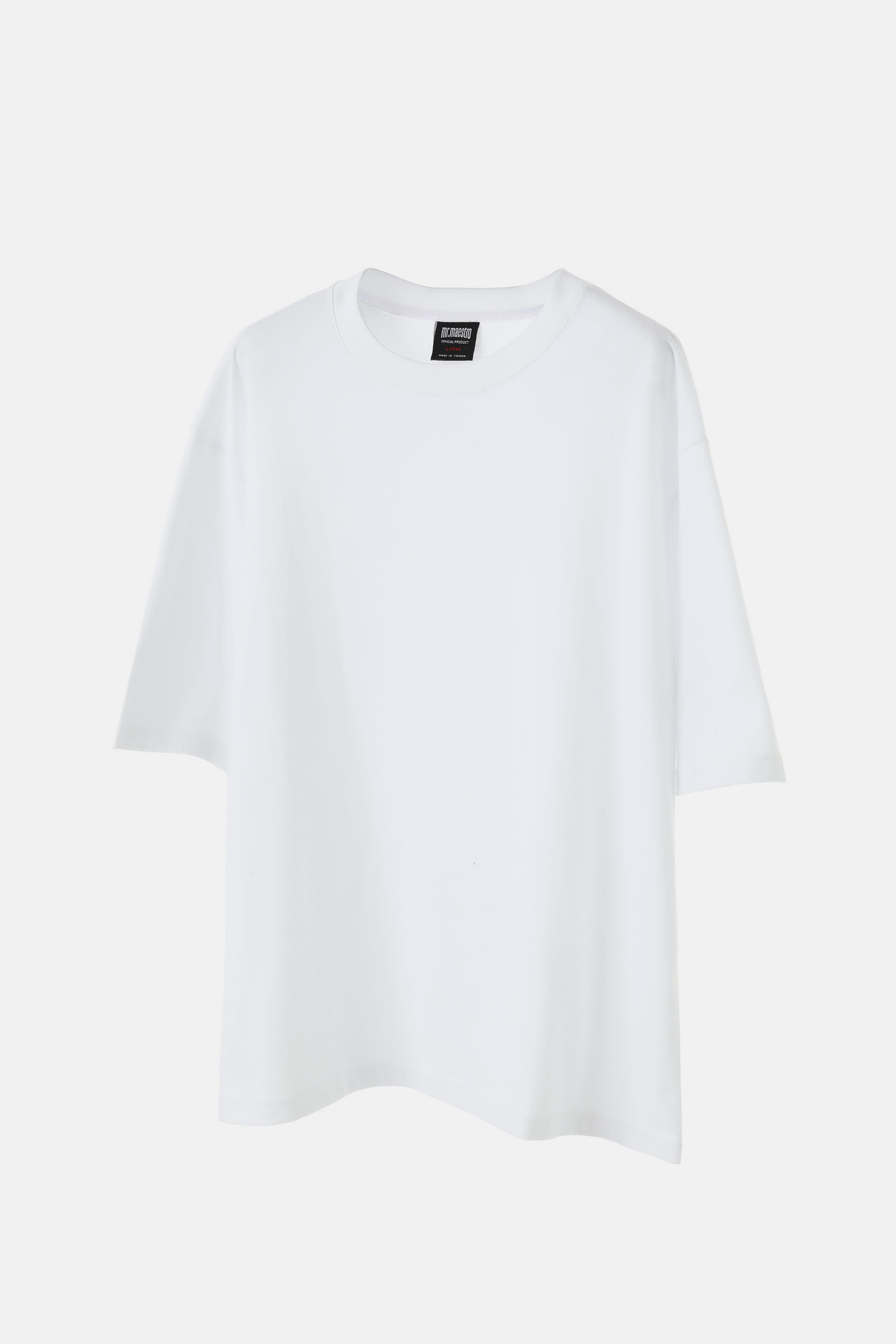 mr.maestro Wide 落肩寬版  - 高磅數純棉素Tee (白色、黑色、藏青、麻花灰、孔雀綠、酒紅色)