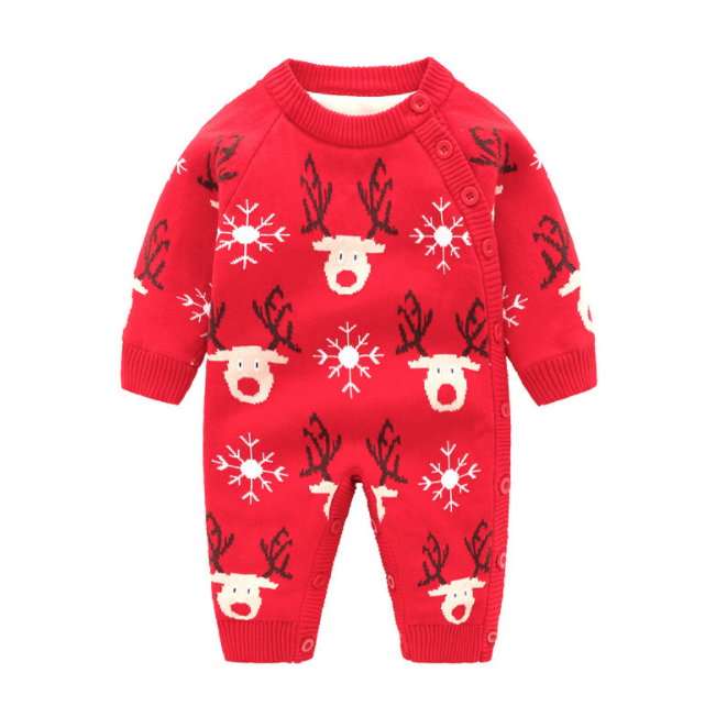 Snowflake reindeer Romper