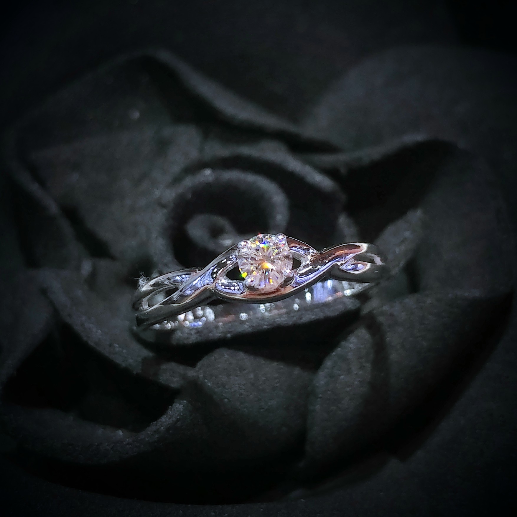 18K White Gold 0.14ct Diamond Ring