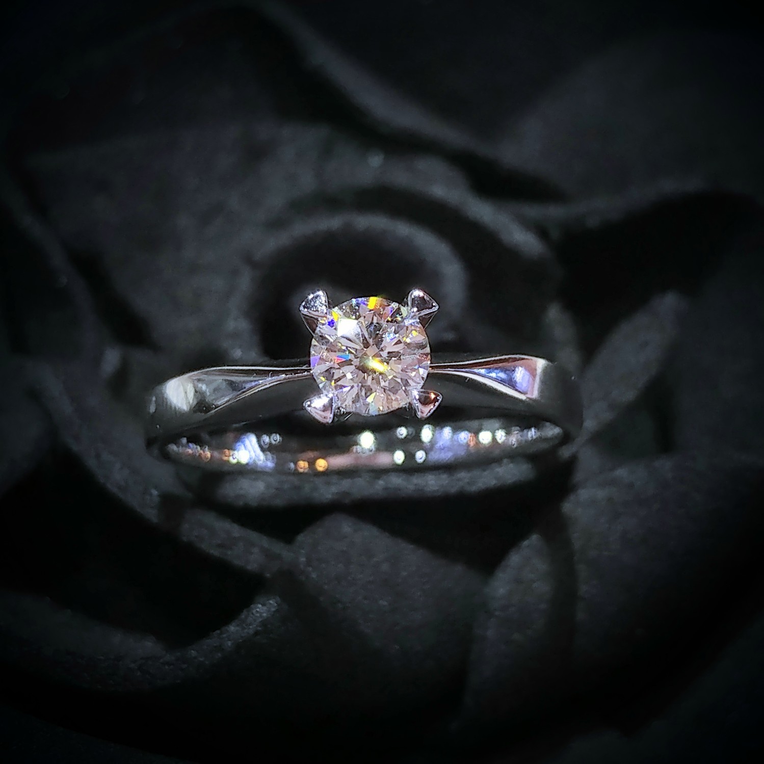 18K White Gold 0.32ct Diamond Ring