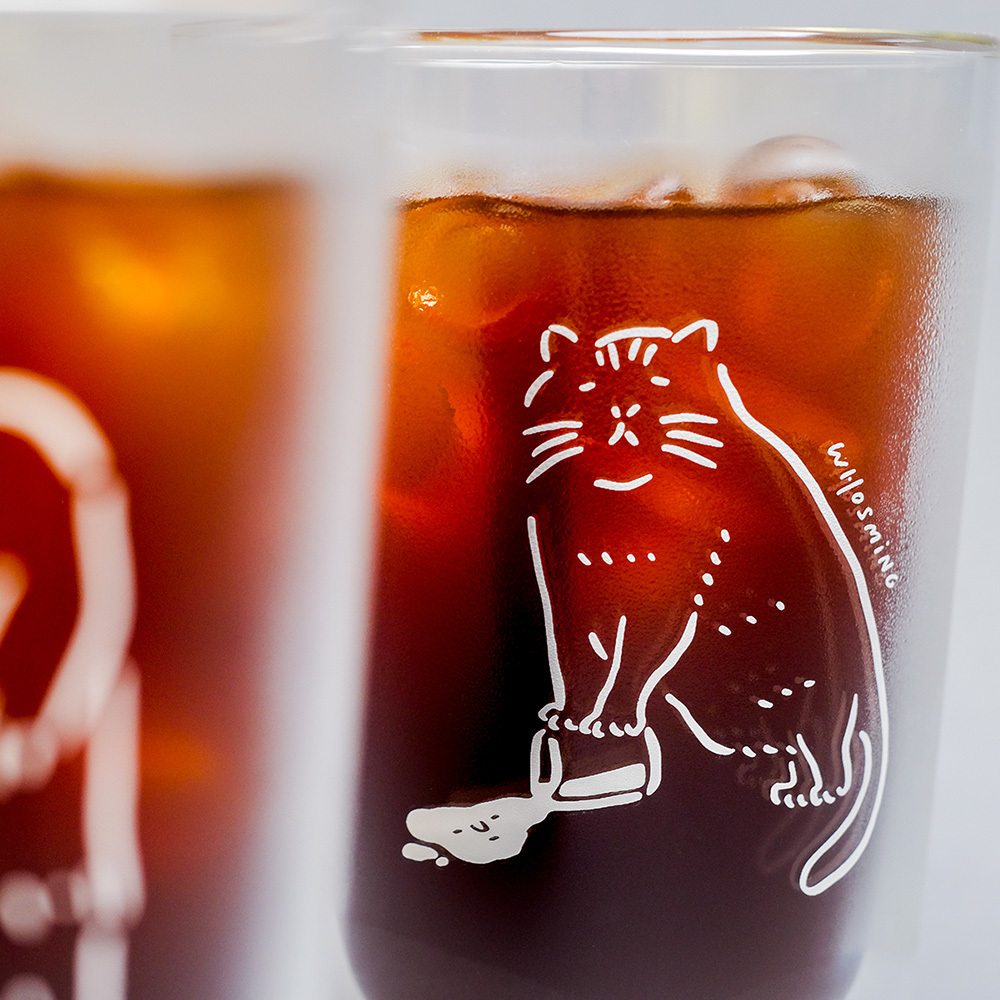 WHOSMiNG x FUSHIMA 雙層玻璃杯 - CAT