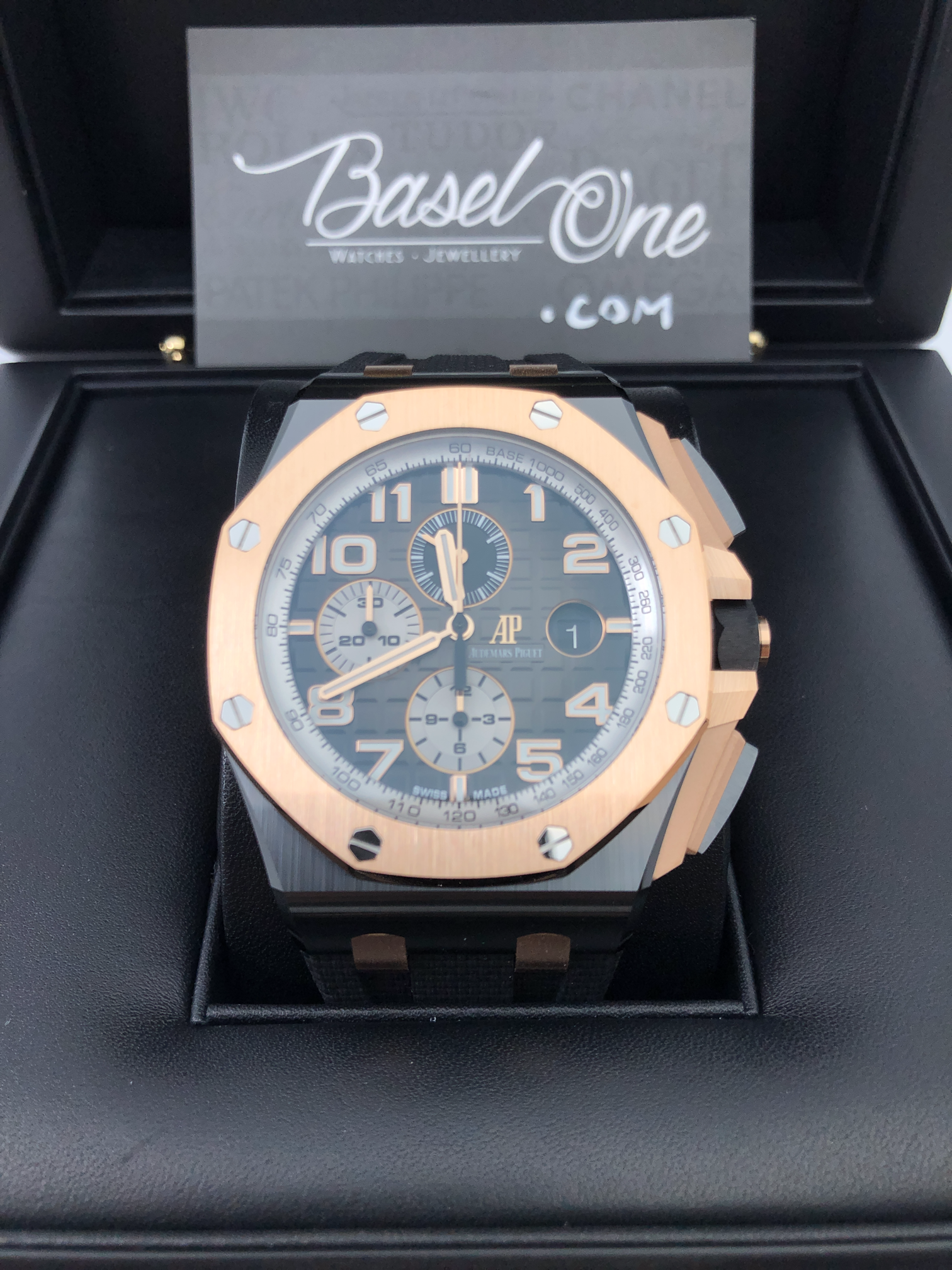 AUDEMARS PIGUET 26405 NR CERAMIC ROSE GOLD ROYAL OAK