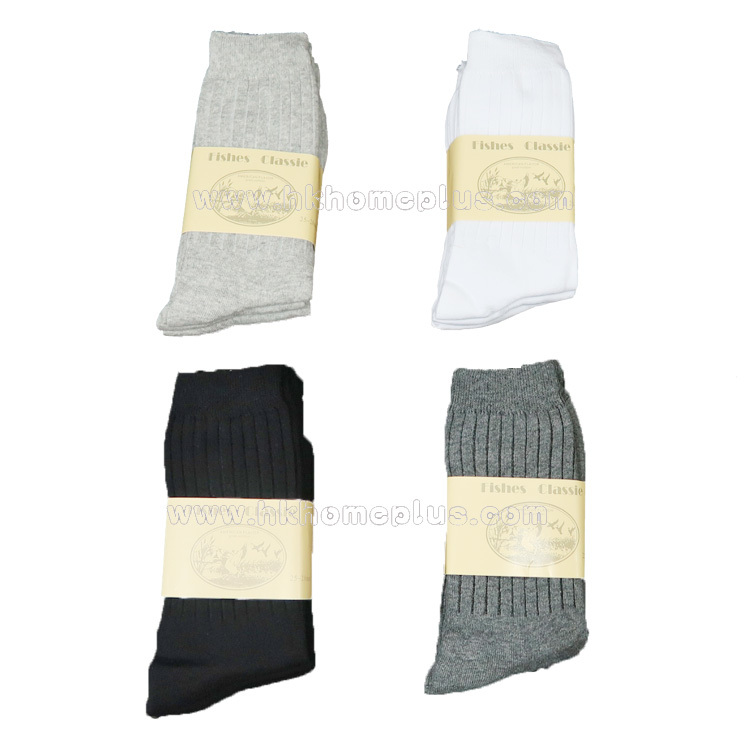 3對裝 Fishes: 男裝綿長襪