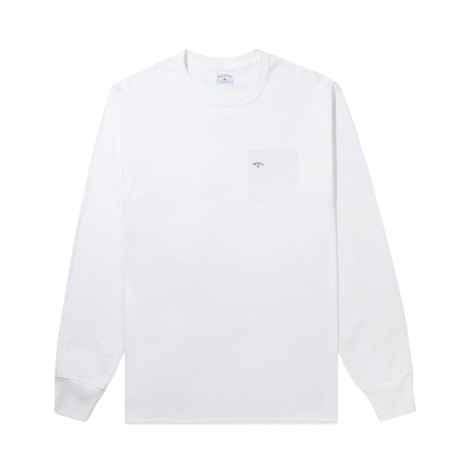[現貨] Noah Long Sleeve Pocket Tee "White"
