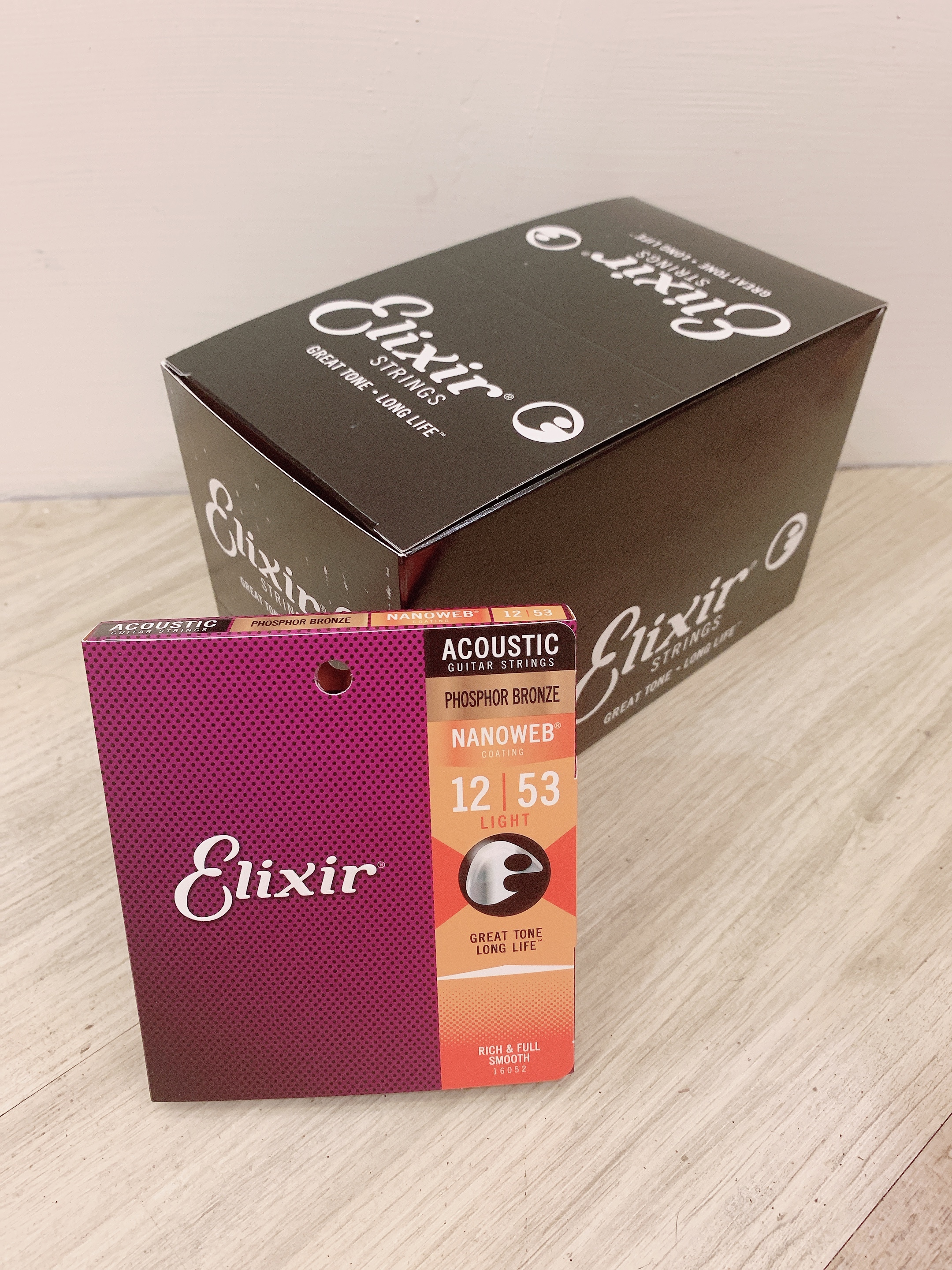 Elixir - #16052 Nanoweb 磷青銅弦 012-053 包膜弦 手汗必備