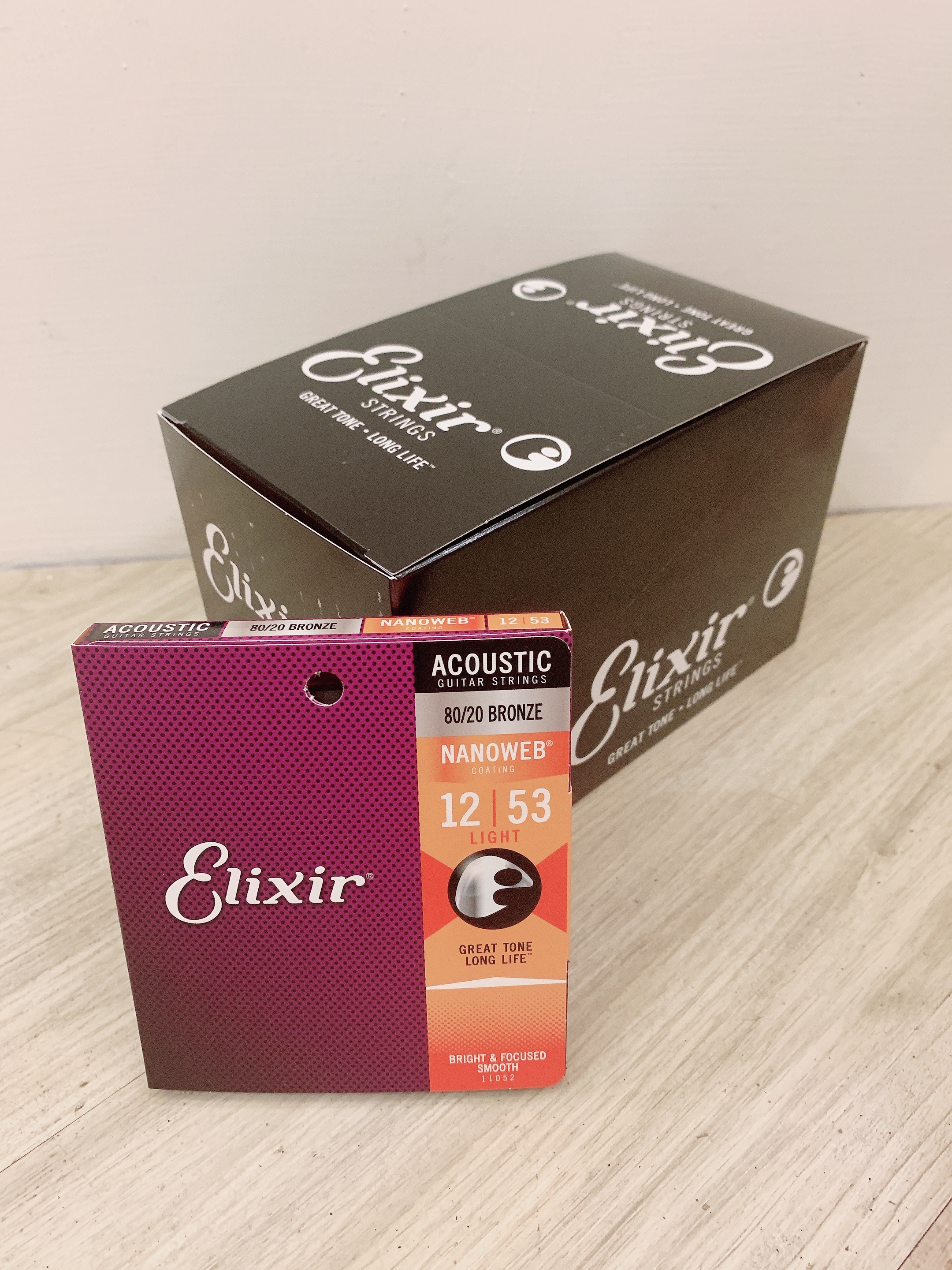 Elixir - #11052 Nanoweb 黃銅弦 012-053 包膜弦 手汗必備