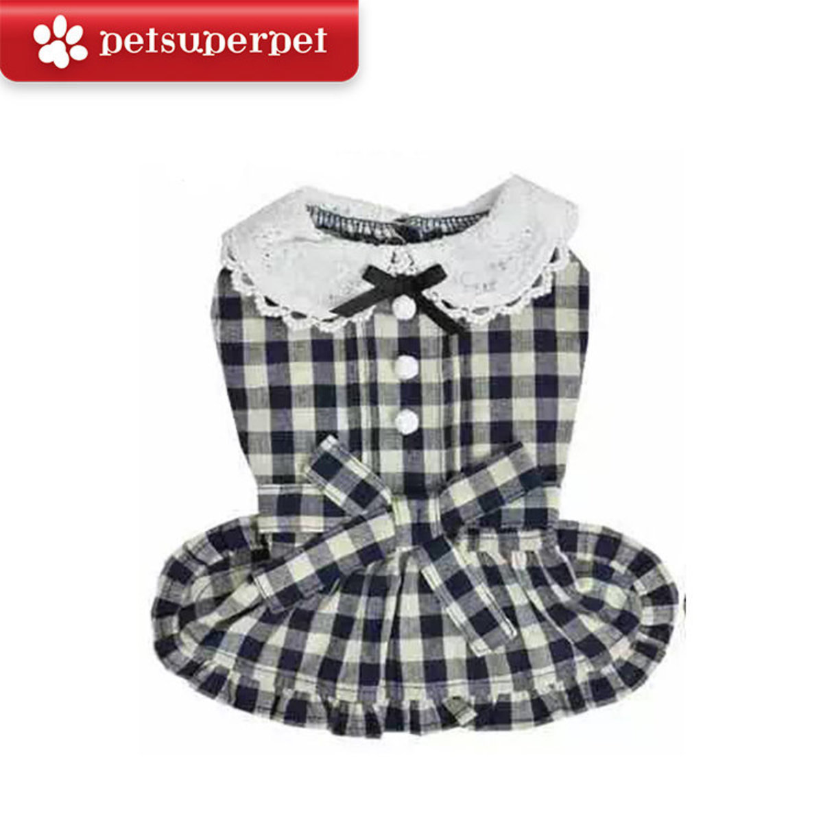 RADICA【Keep Cool 25°C】恆溫防蚊狗狗衣服 圓領格仔裙 (平行進口貨品) (2色，2尺寸)