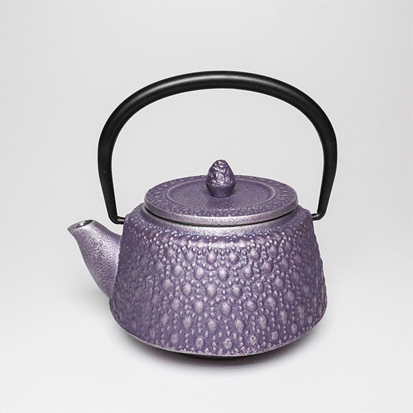 【岩戶鑄工所】九重龜甲 彩壺0.3L-銀紫
