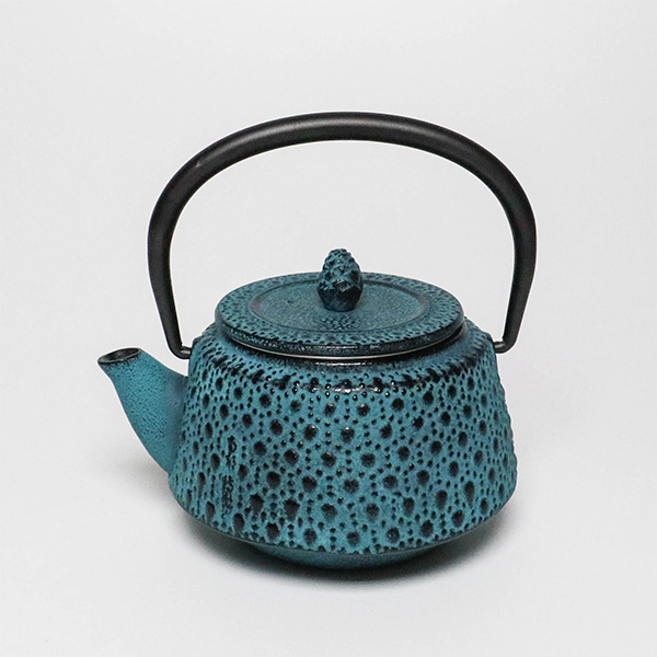【岩戶鑄工所】九重龜甲 彩壺0.3L-青色