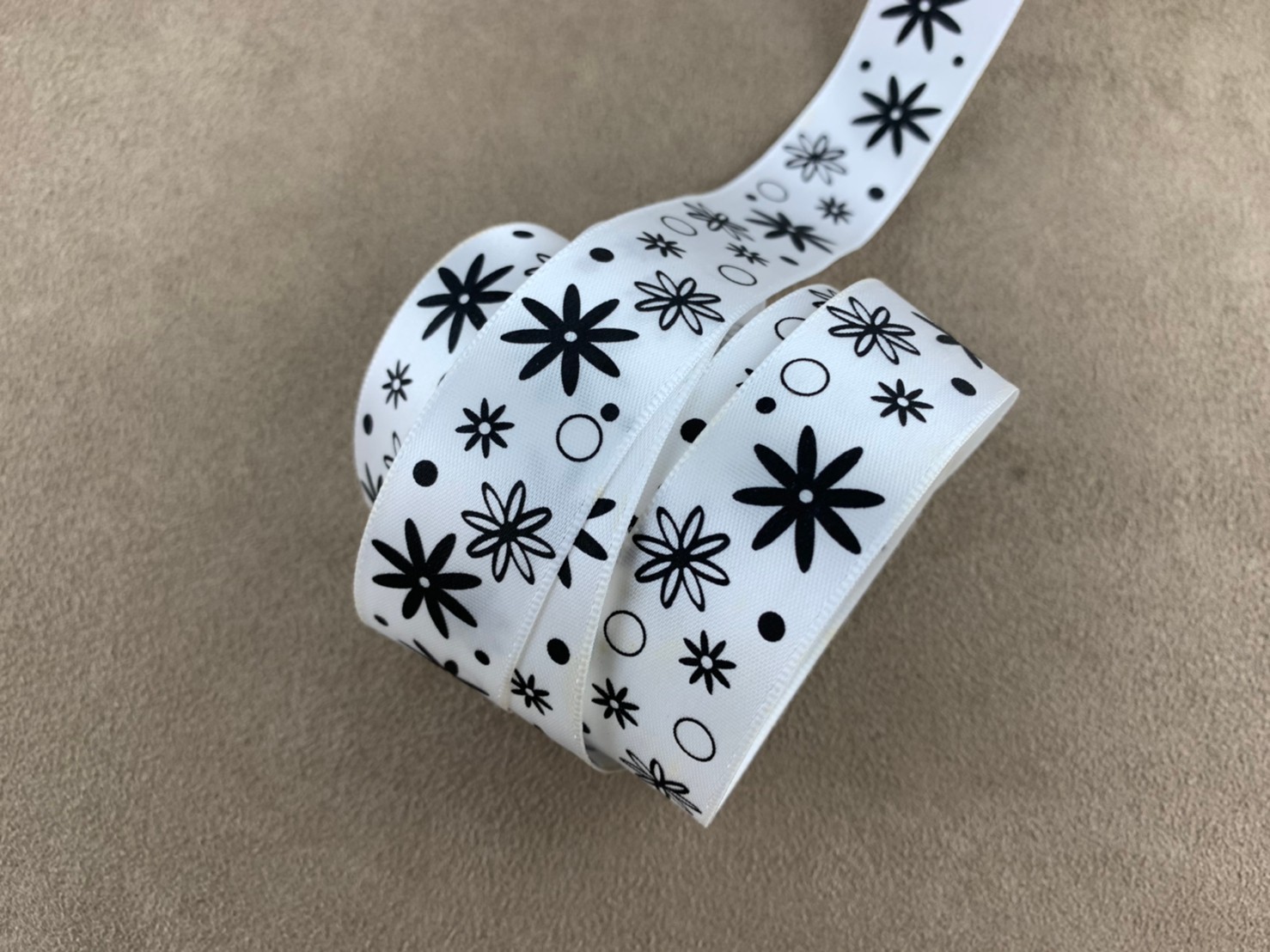 手繪花/單緞面/22mm