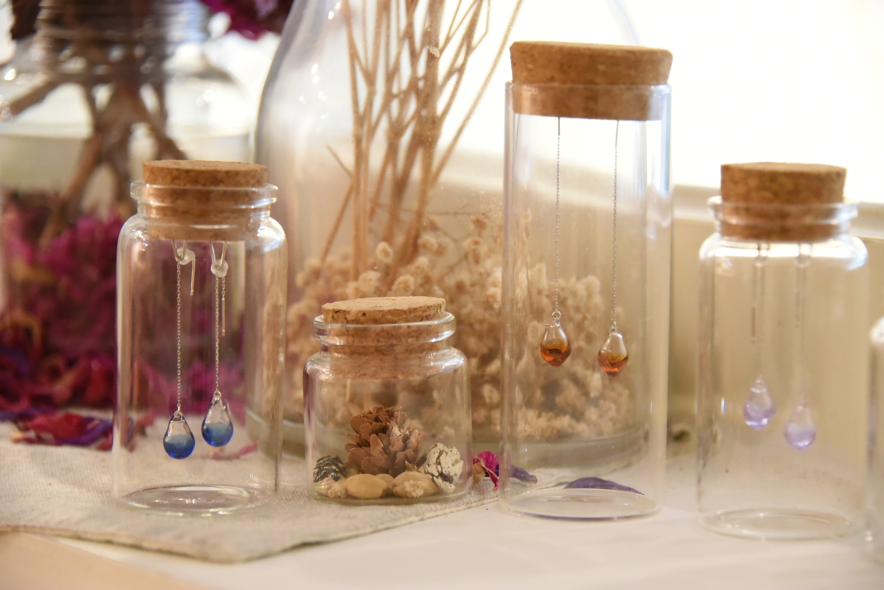 芳香飾品 | 精油長耳環．垂墜式