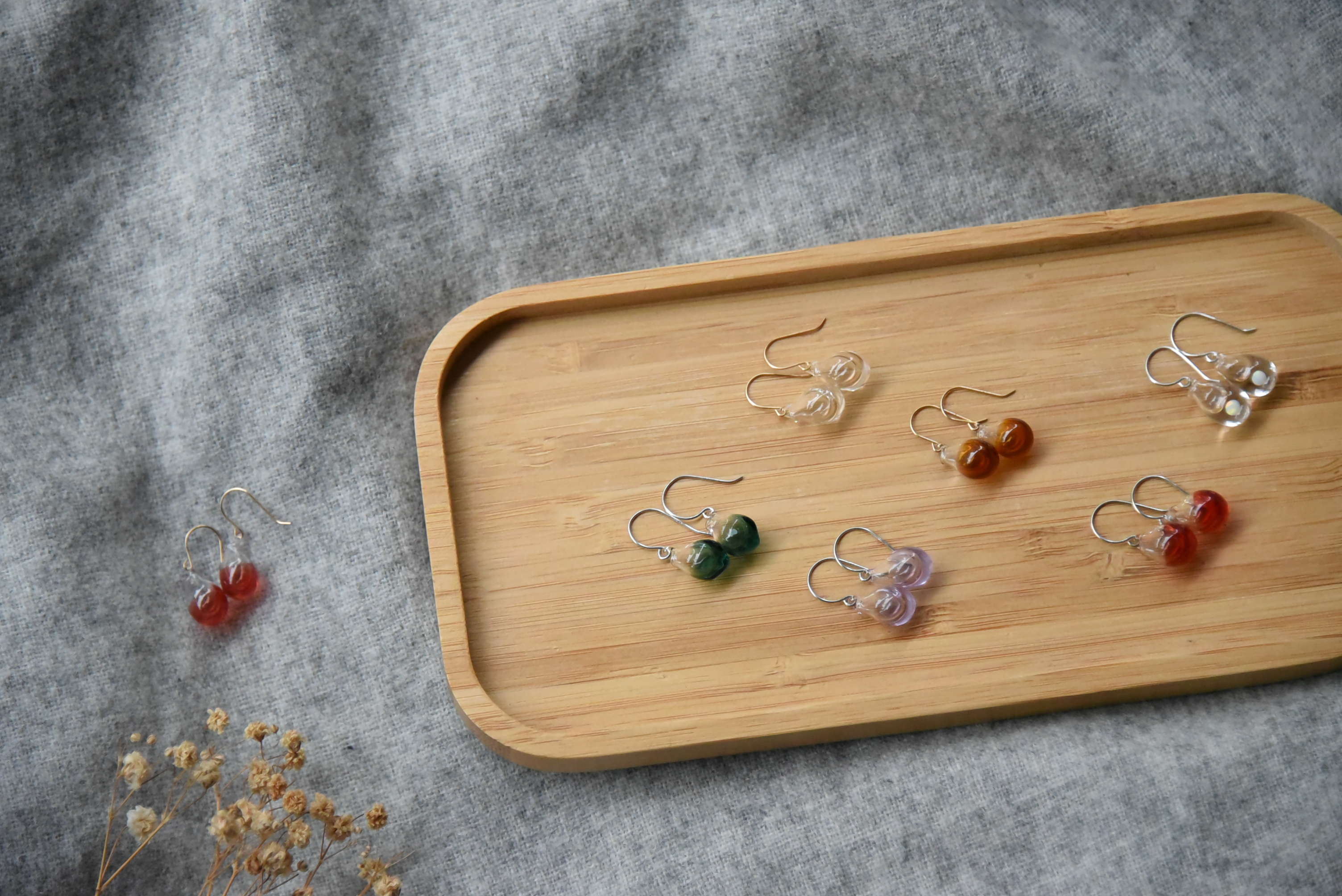 芳香飾品 | 精油短耳環．知性系