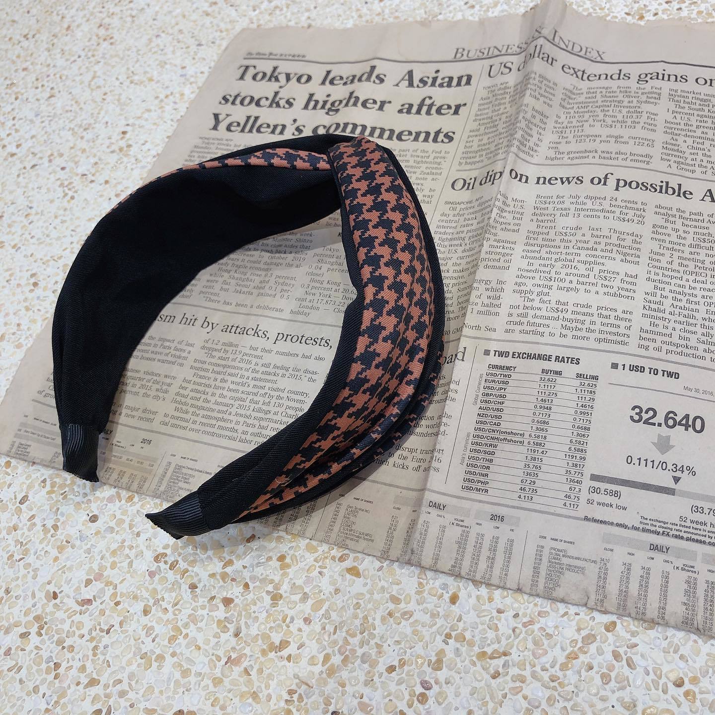 質感千鳥紋扭結髮窟。三色