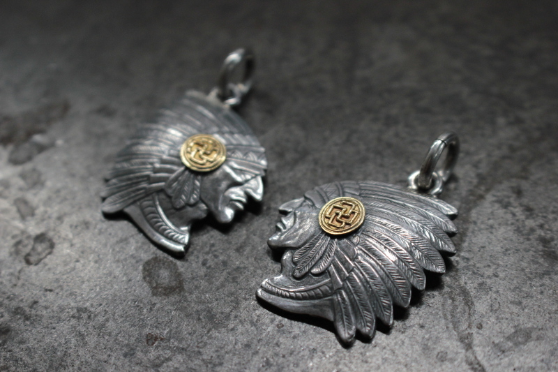 SE-571 /K18CLC 印地安面吊墜