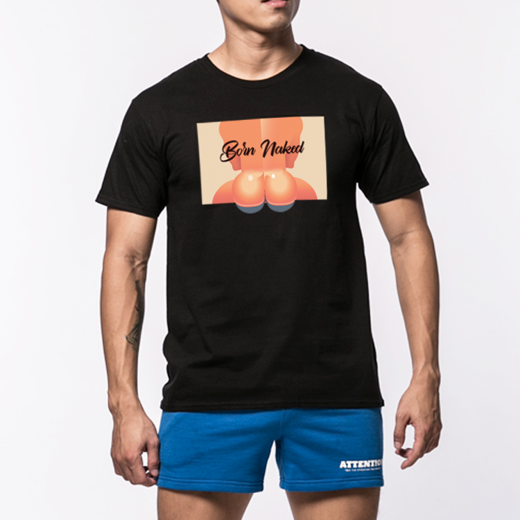 【天生美尻-黑色】我的美尻系列T-shirt