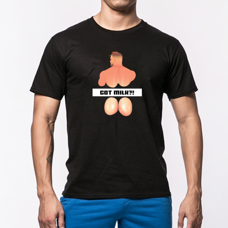 【蜜桃奶臀-黑色】我的美尻系列T-shirt