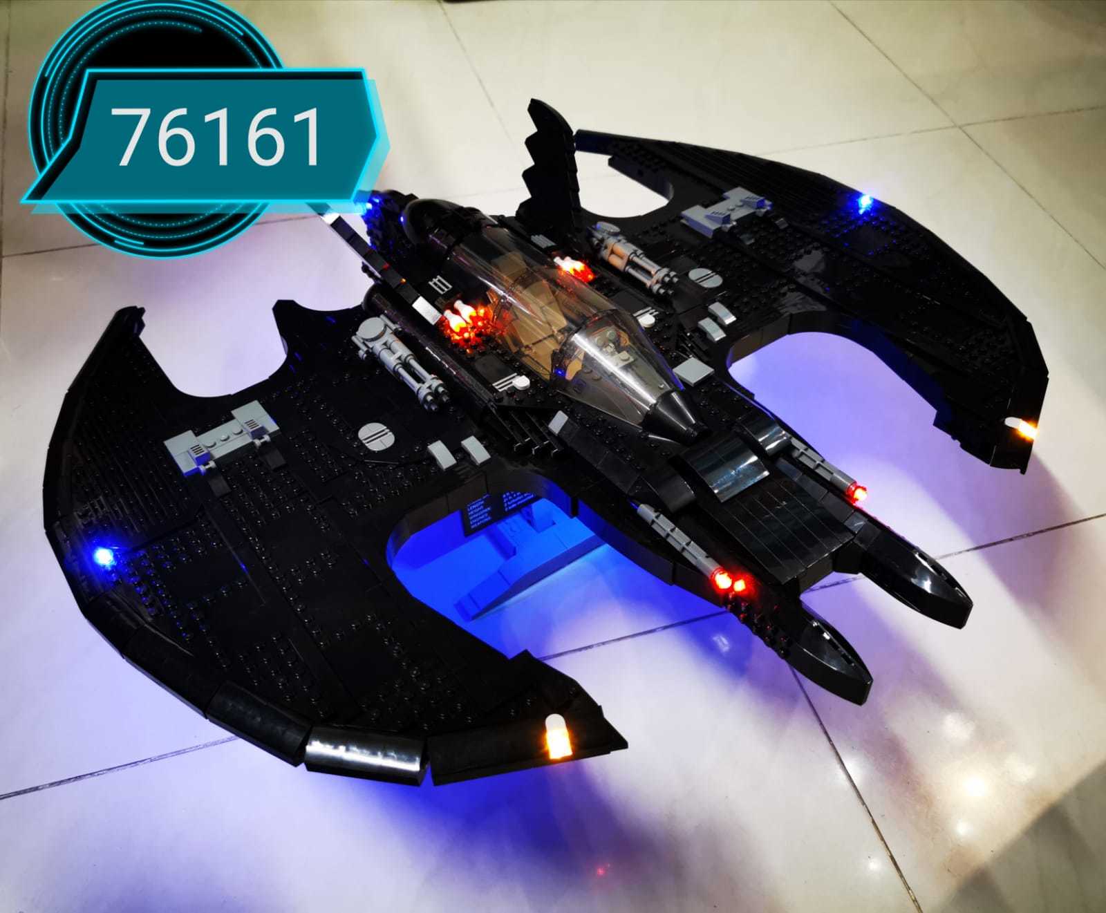 moc LED light for LEGO DC Comics Super Heroes 76161 1989 Batwing