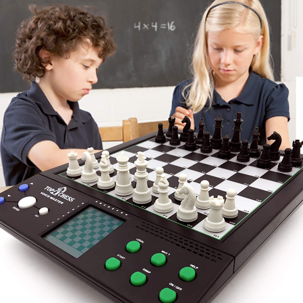 Top 1 Chess Set Board Game, Electronic Voice Chess Acad