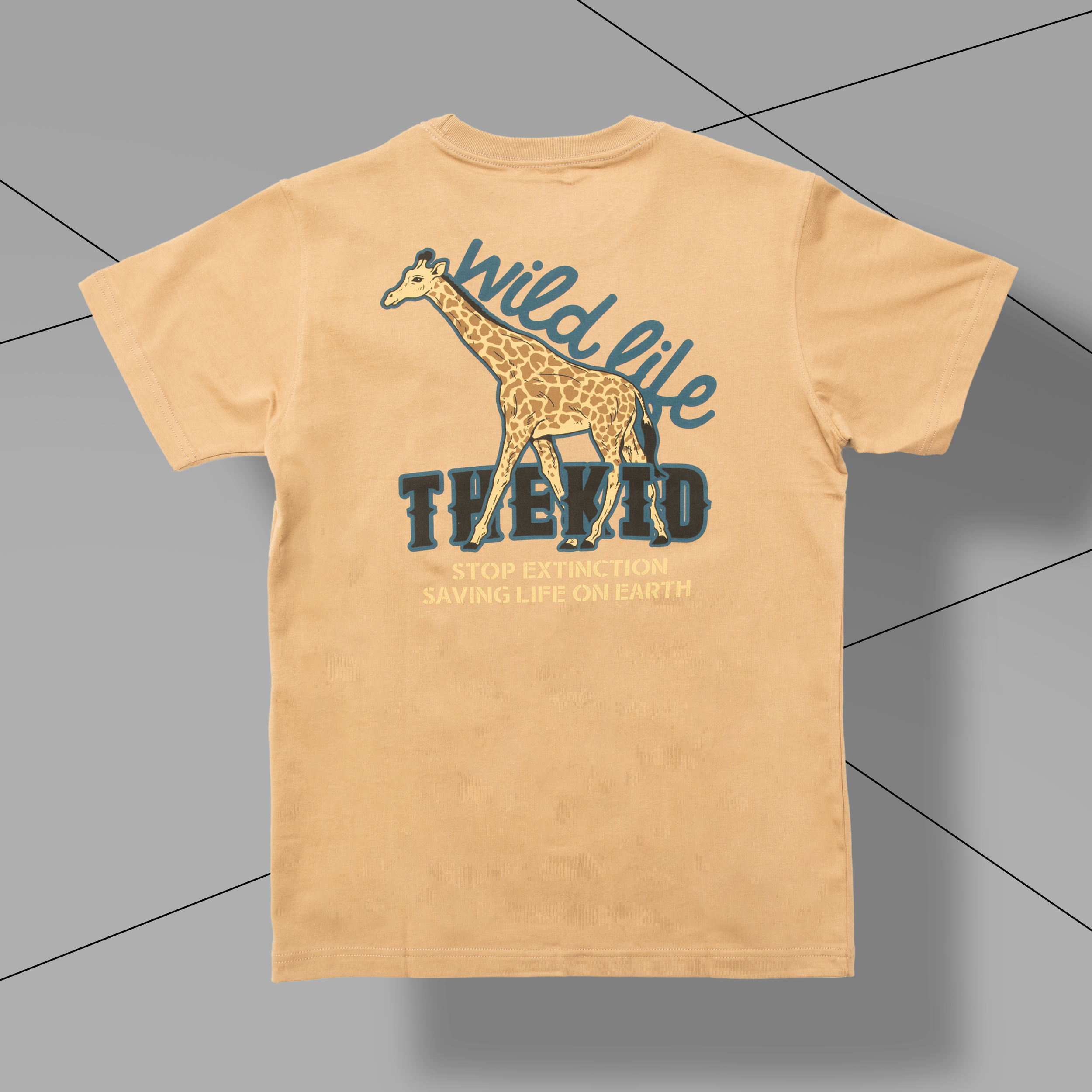 KID ® 長頸鹿標語短T