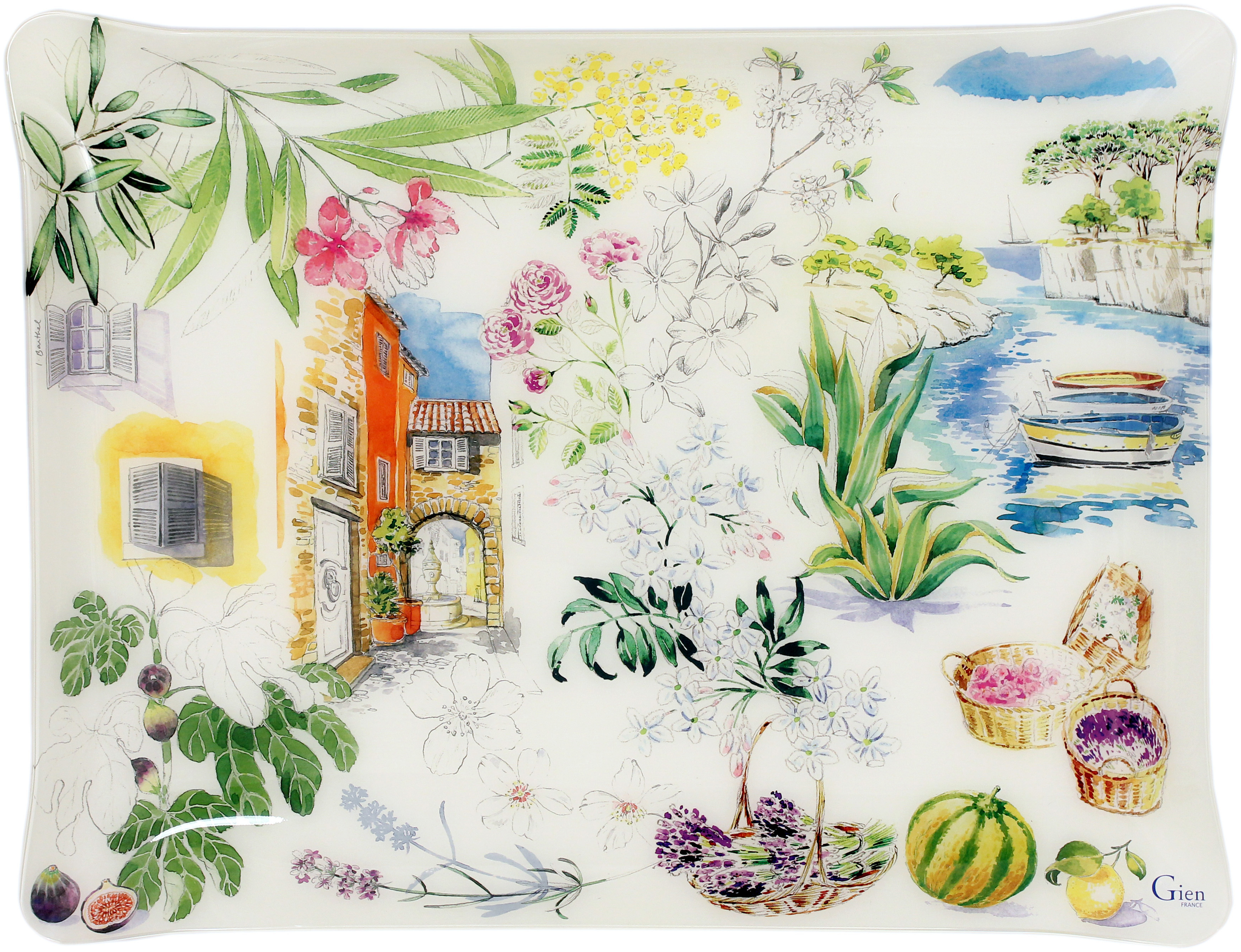 Arcylic Serving Tray, Provence, Gien