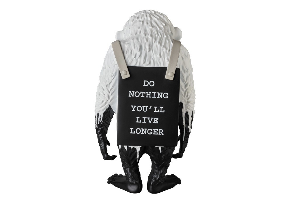 MEDICOM TOY BANKSY MONKEY SIGN 漸層 黑白 猩猩