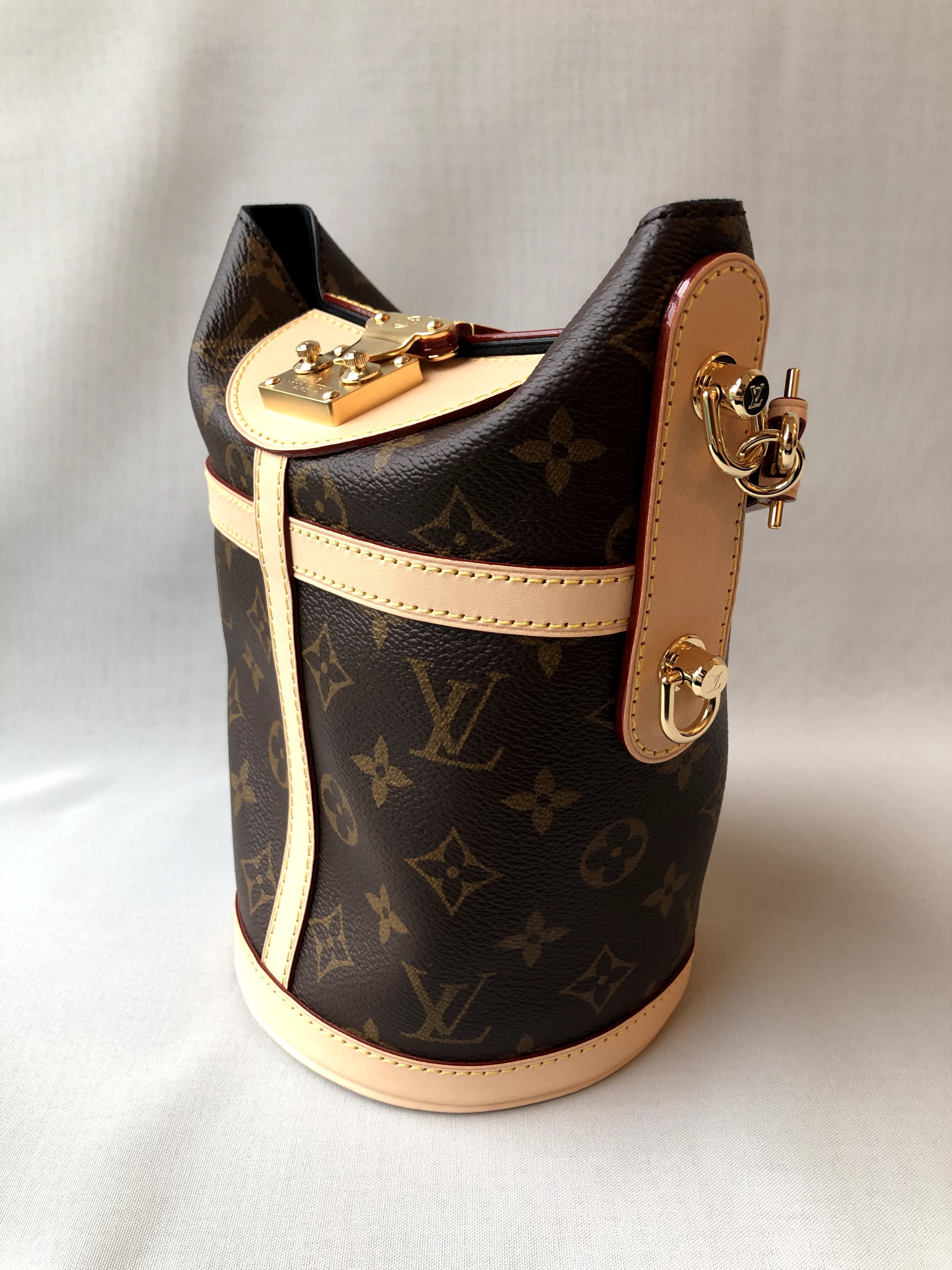 Louis Vuitton Monogram Canvas Duffle Bucket Bag M43587 2018