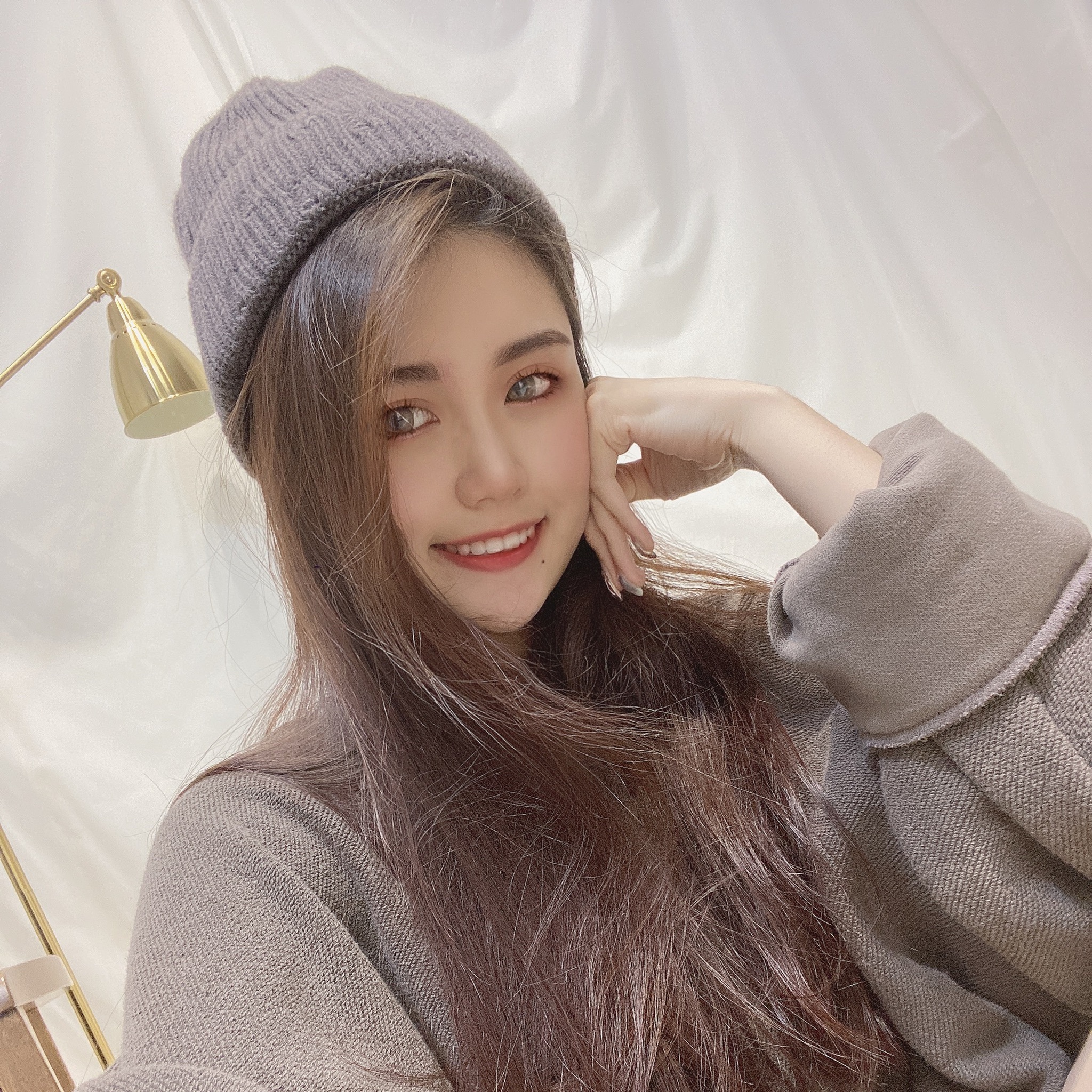 小破損反摺毛帽/四色