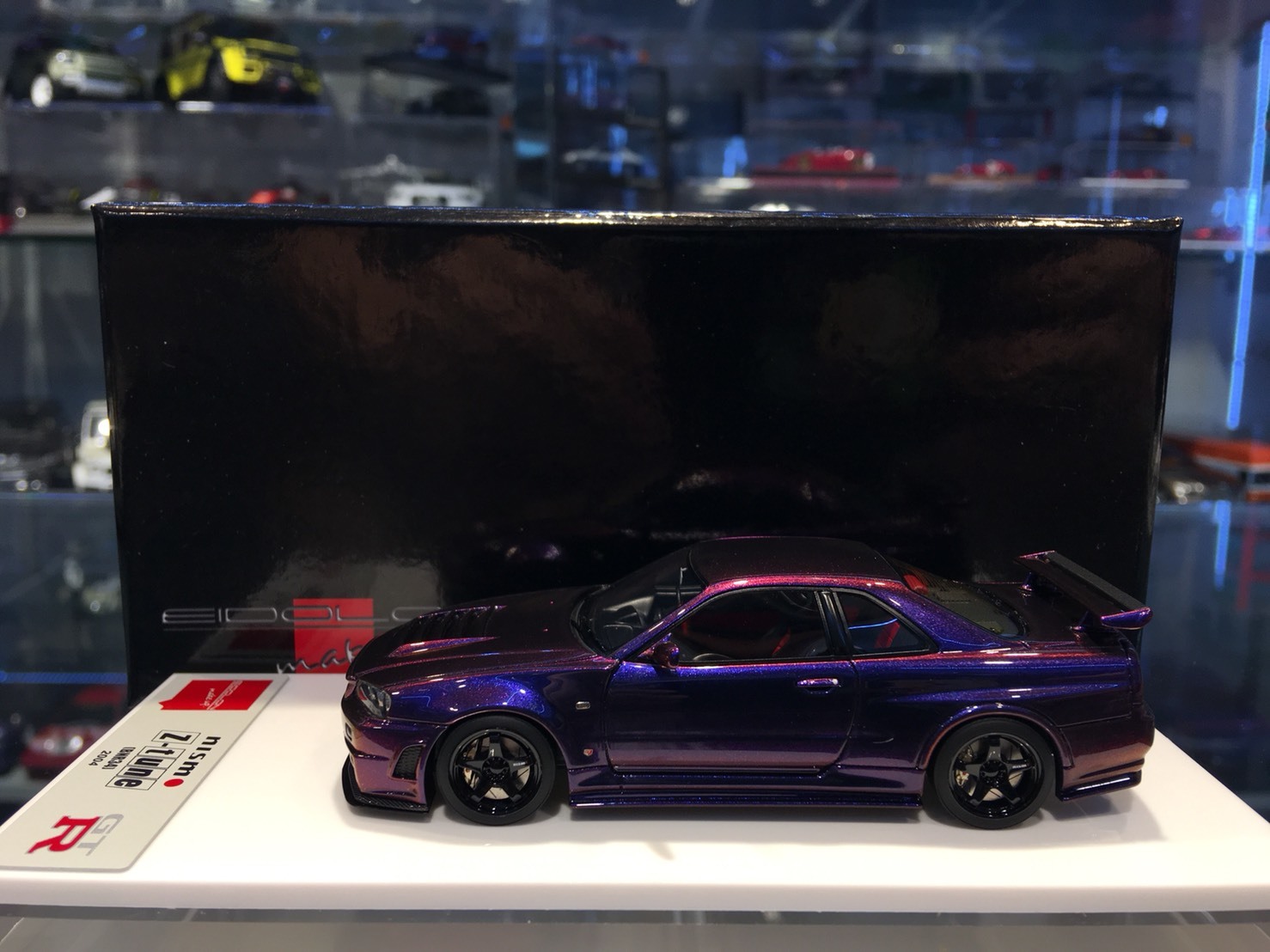 Makeup Em396e Nismo R34 Gt R Z Tune Purple 1 43 Resin