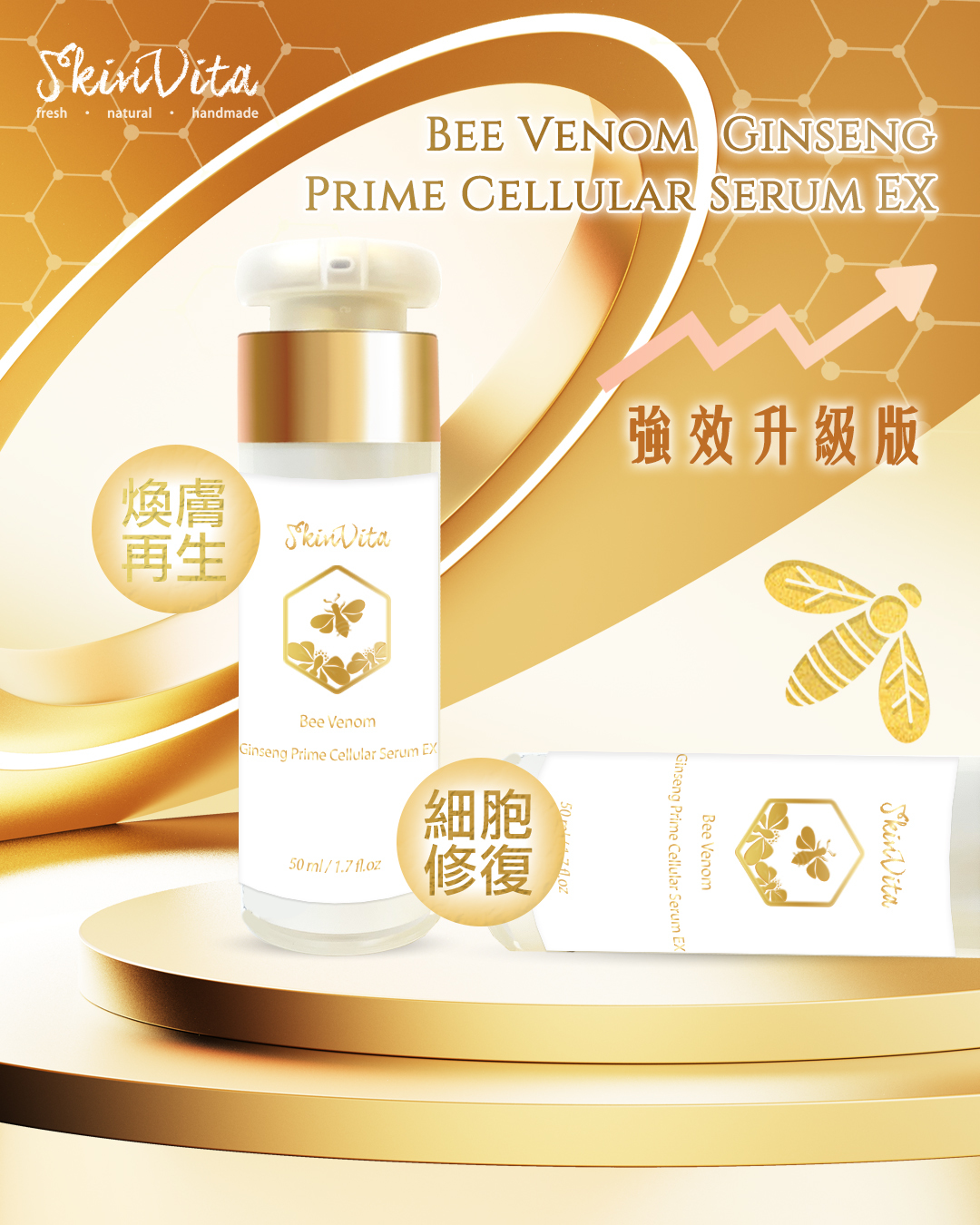 蜂御人蔘臻煥肌因提升精華