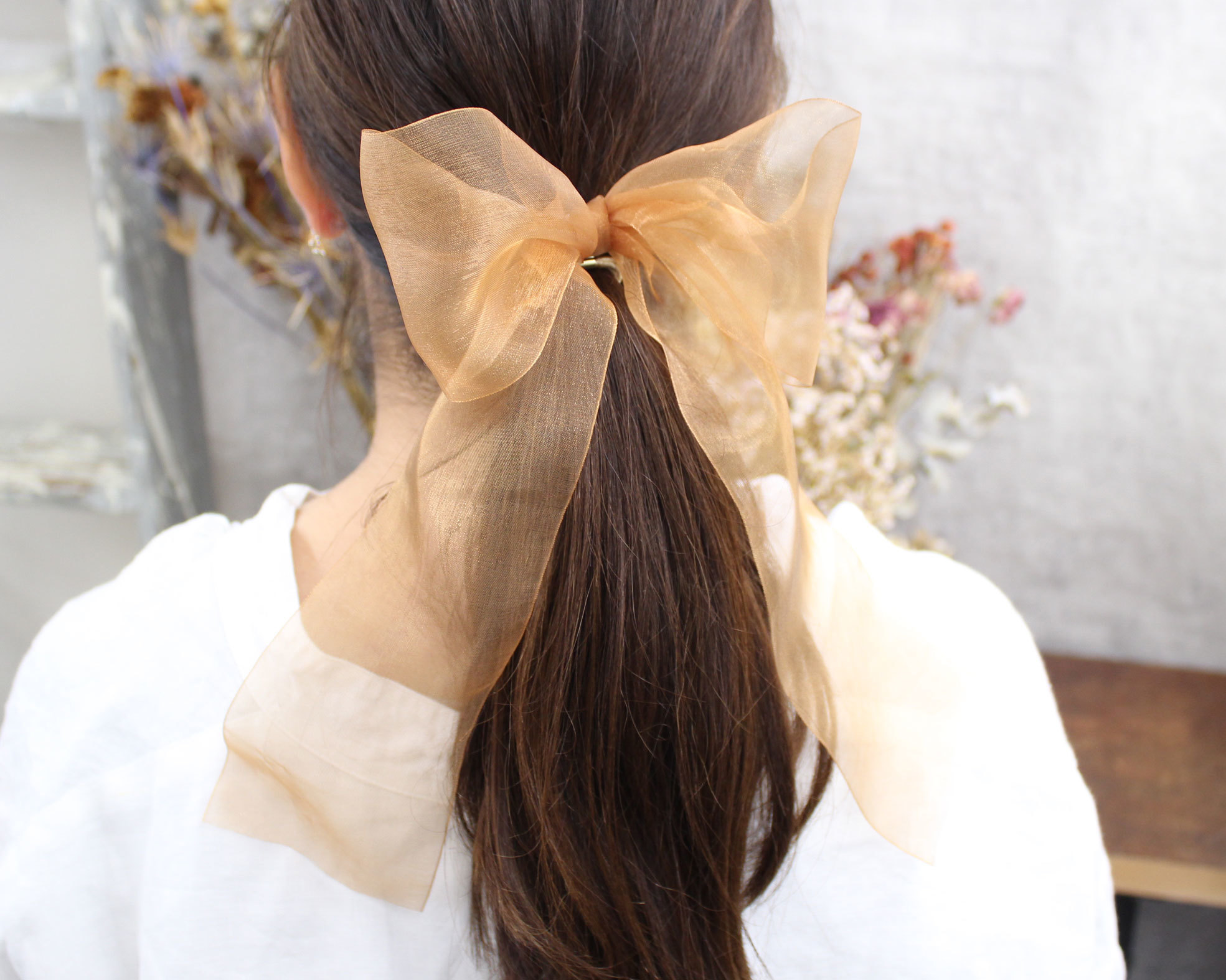 絲帶蝴蝶髮圈 (網站限定優惠)