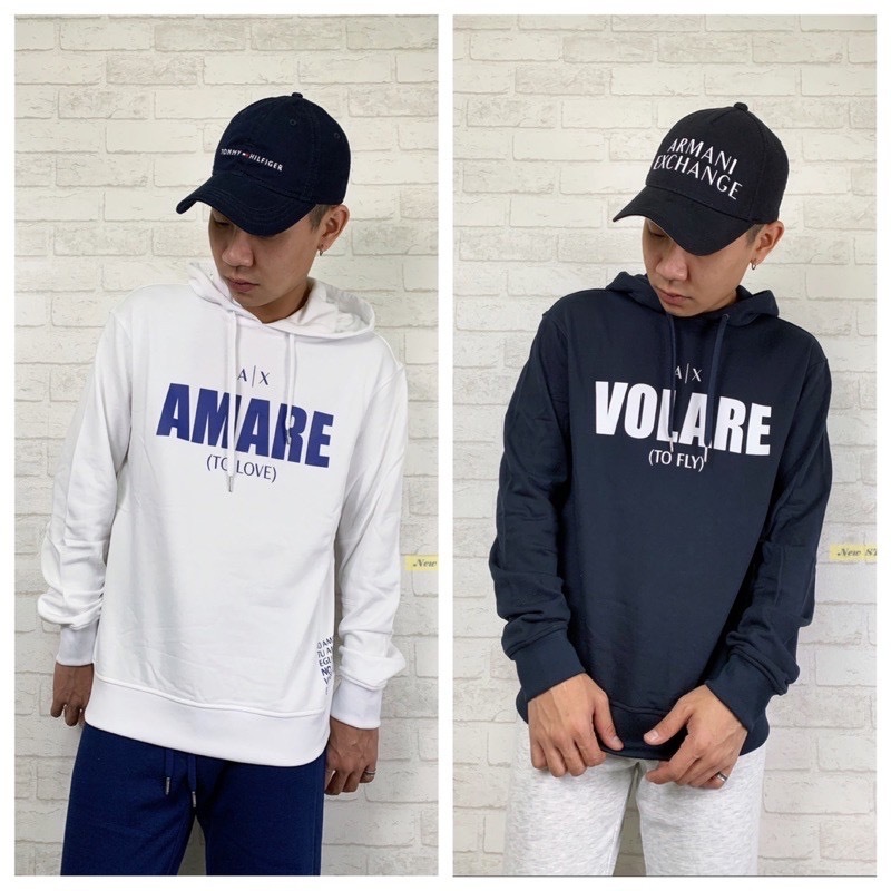 Armani Exchange AX 字母Logo 毛巾布 帽T 連帽上衣